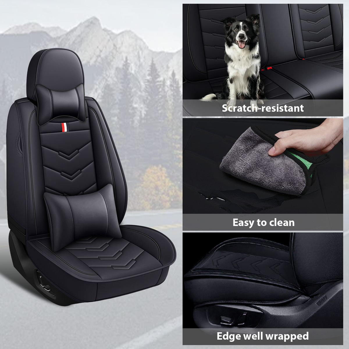 Acura Integra 2000-2026 Seat Covers - Black - 2 Seat Luxury