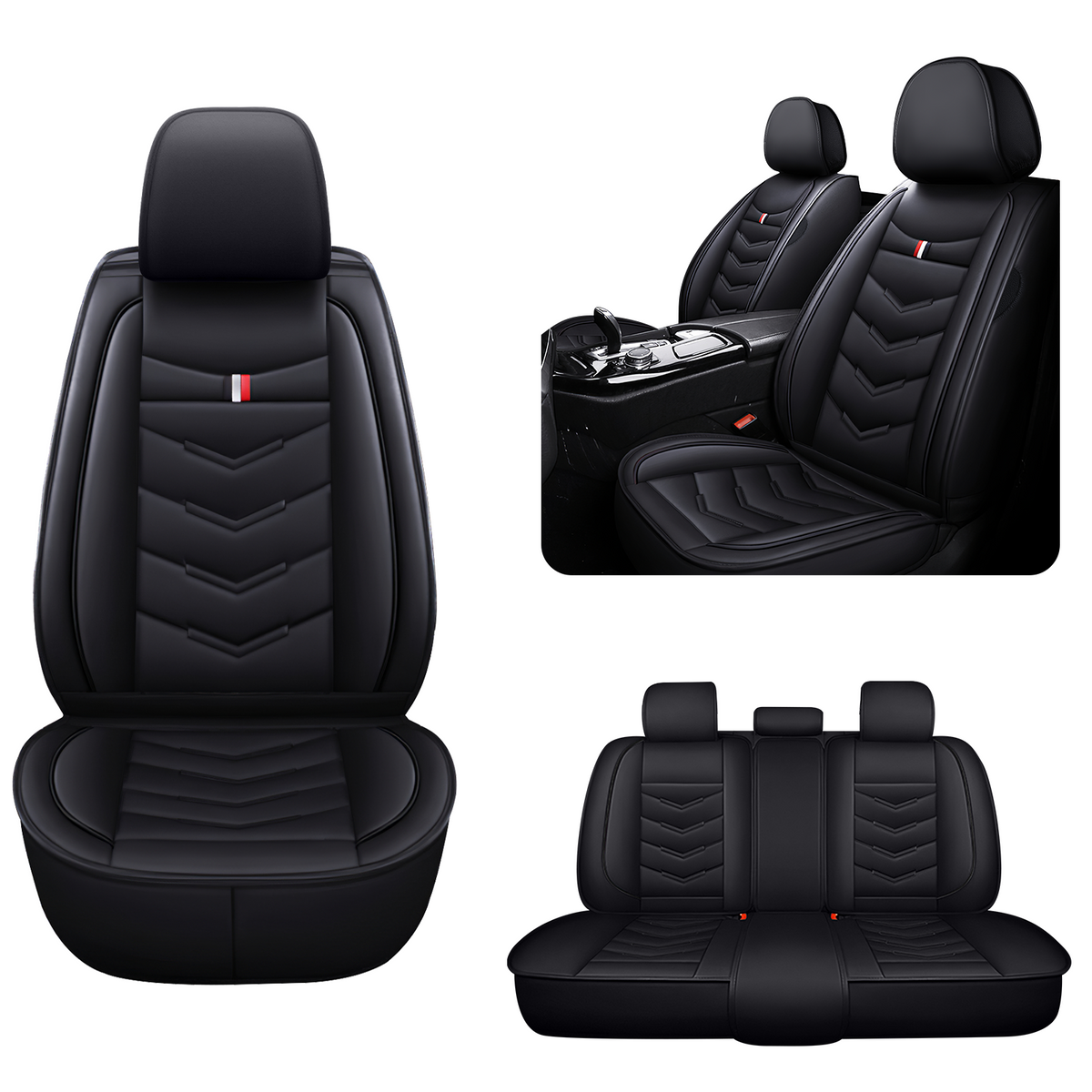 Acura RDX 2007-2026 Seat Covers - Black - 5 Seat Standard