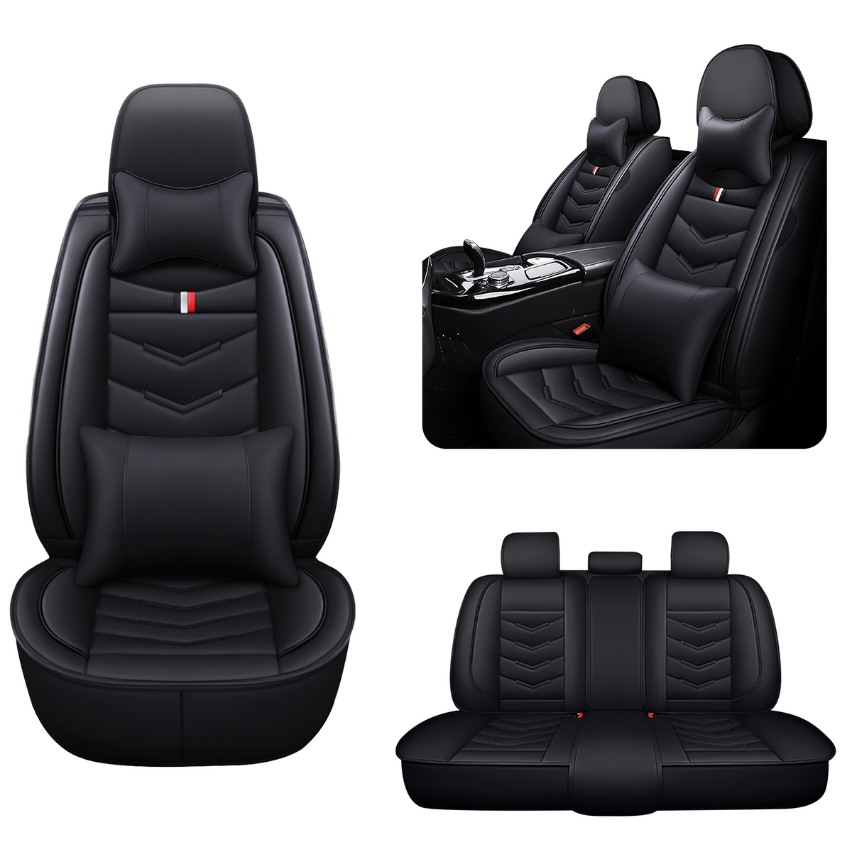Acura Integra 2000-2026 Seat Covers - Black - 5 Seat Luxury