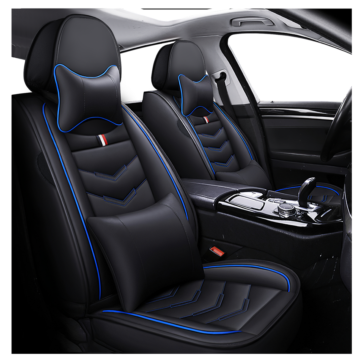 Acura RDX 2007-2026 Seat Covers - Black Blue - 2 Seat Luxury