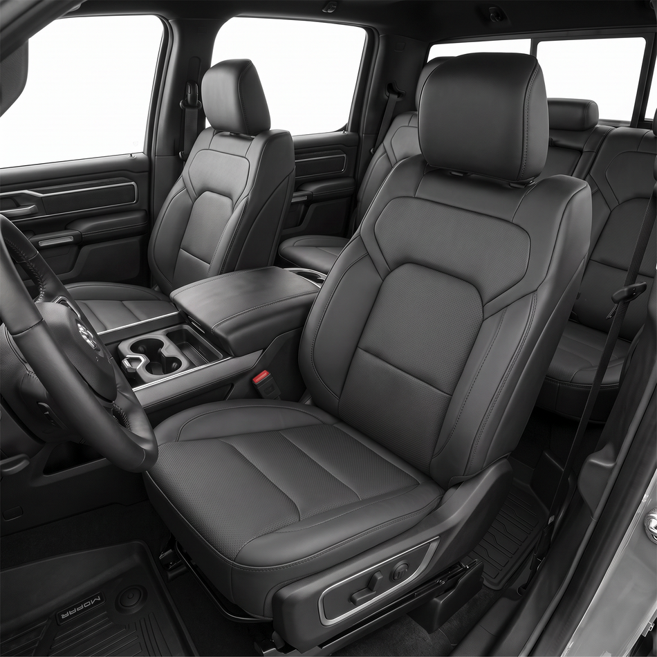 2019-2026 Ram 1500 Seat Covers, Black, 5-Seat Set, Vehicle-Specific Interior Protection