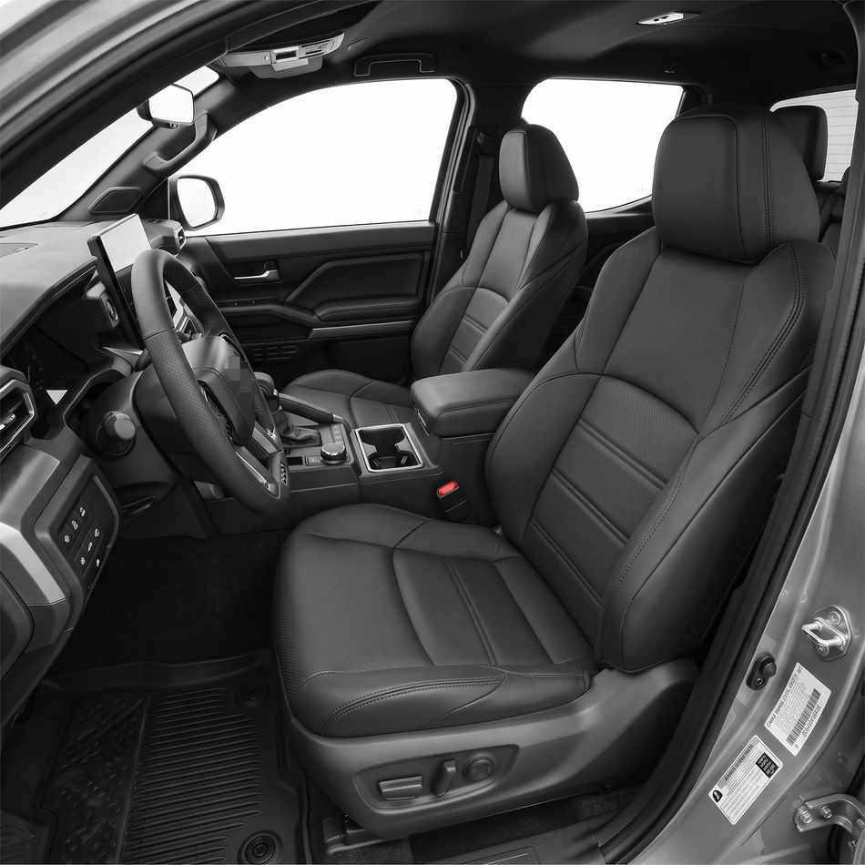2024-2026 Toyota tacoma Seat Covers, Black, 5-Seat Set, Vehicle-Specific Interior Protection