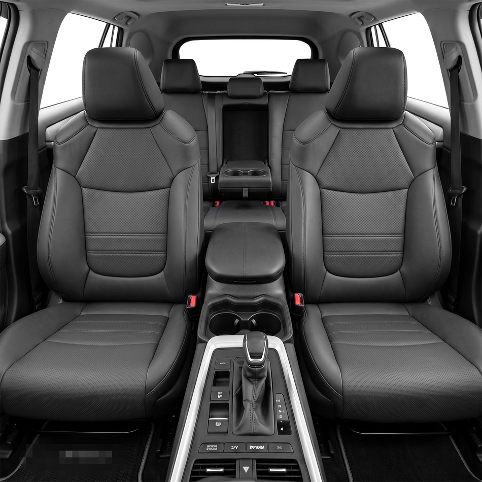 2013-2018 Toyota rav4 Seat Covers, Black, 5-Seat Set, Vehicle-Specific Interior Protection