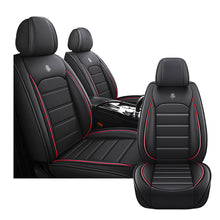 Load image into Gallery viewer, Full Coverage Black Leather Car Seat Cover Sports’ Standard Style, Automotive Vehicle Cushion Universal Fit