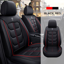 Load image into Gallery viewer, Full Coverage Black Leather Car Seat Cover Light Standard Style, Automotive Vehicle Cushion Universal Fit