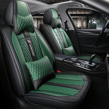Load image into Gallery viewer, Full Coverage Black Leather Car Seat Cover Street Luxury Style, Automotive Vehicle Cushion Universal Fit