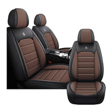 Load image into Gallery viewer, Full Coverage Black Leather Car Seat Cover Sports’ Standard Style, Automotive Vehicle Cushion Universal Fit