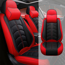 Load image into Gallery viewer, Full Coverage Black Leather Car Seat Cover Light Luxury Style, Automotive Vehicle Cushion Universal Fit