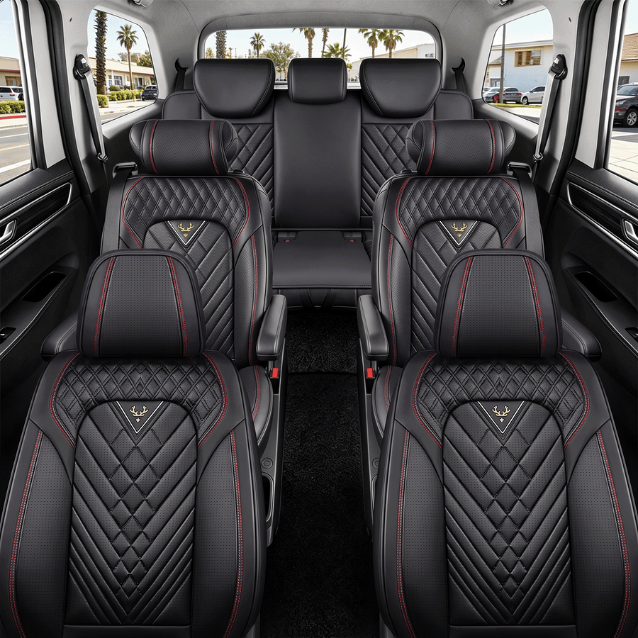 SITCOVER Seat Covers for Odyssey, Series 45, 7-Seat, Black/Red