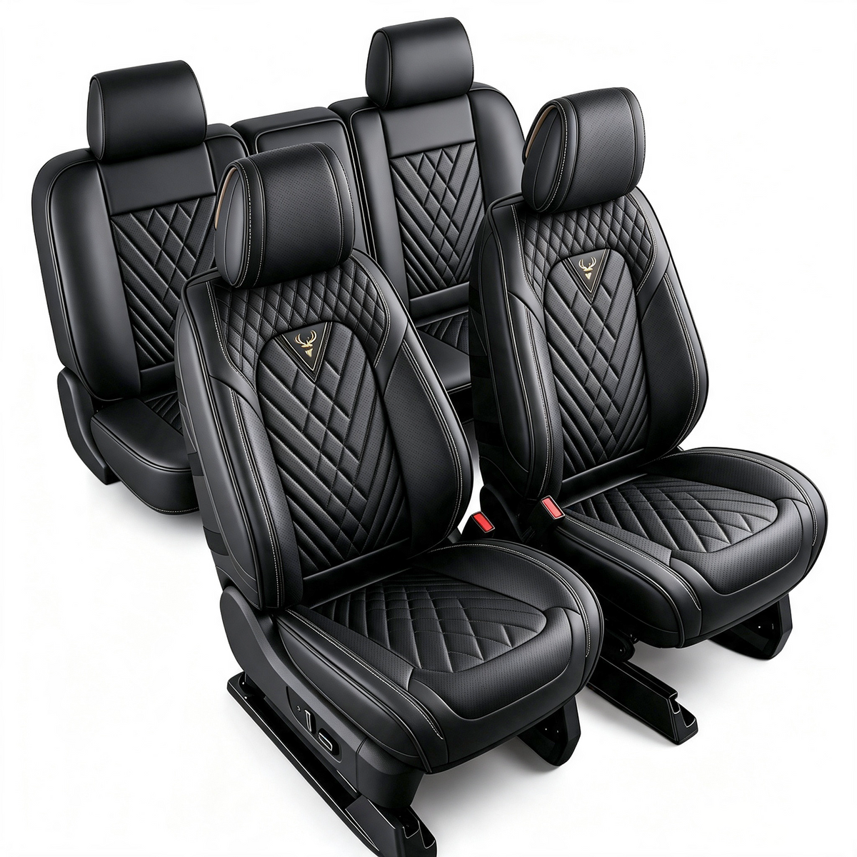 SITCOVER Seat Covers for Ford F-150, Series 45, 5-Seat, Black