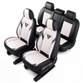SITCOVER Universal Car Seat Covers - Series 45, 5-Seat, Black/Beige