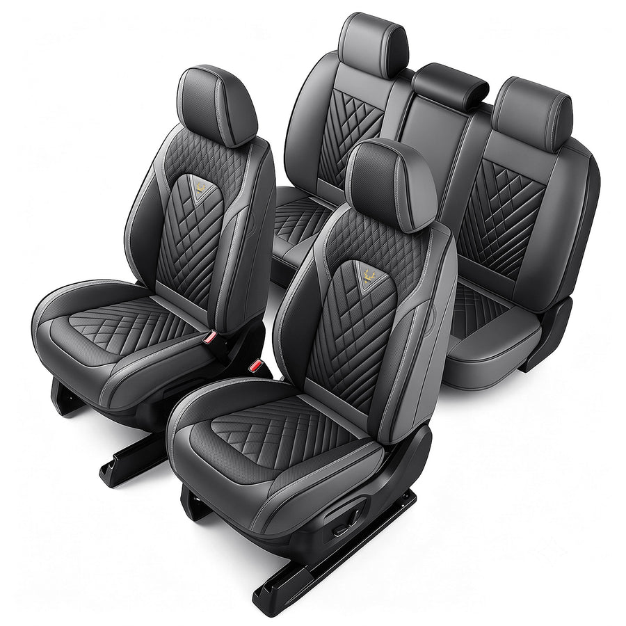 SITCOVER Universal Car Seat Covers - Series 45, 5-Seat, Gray/Black