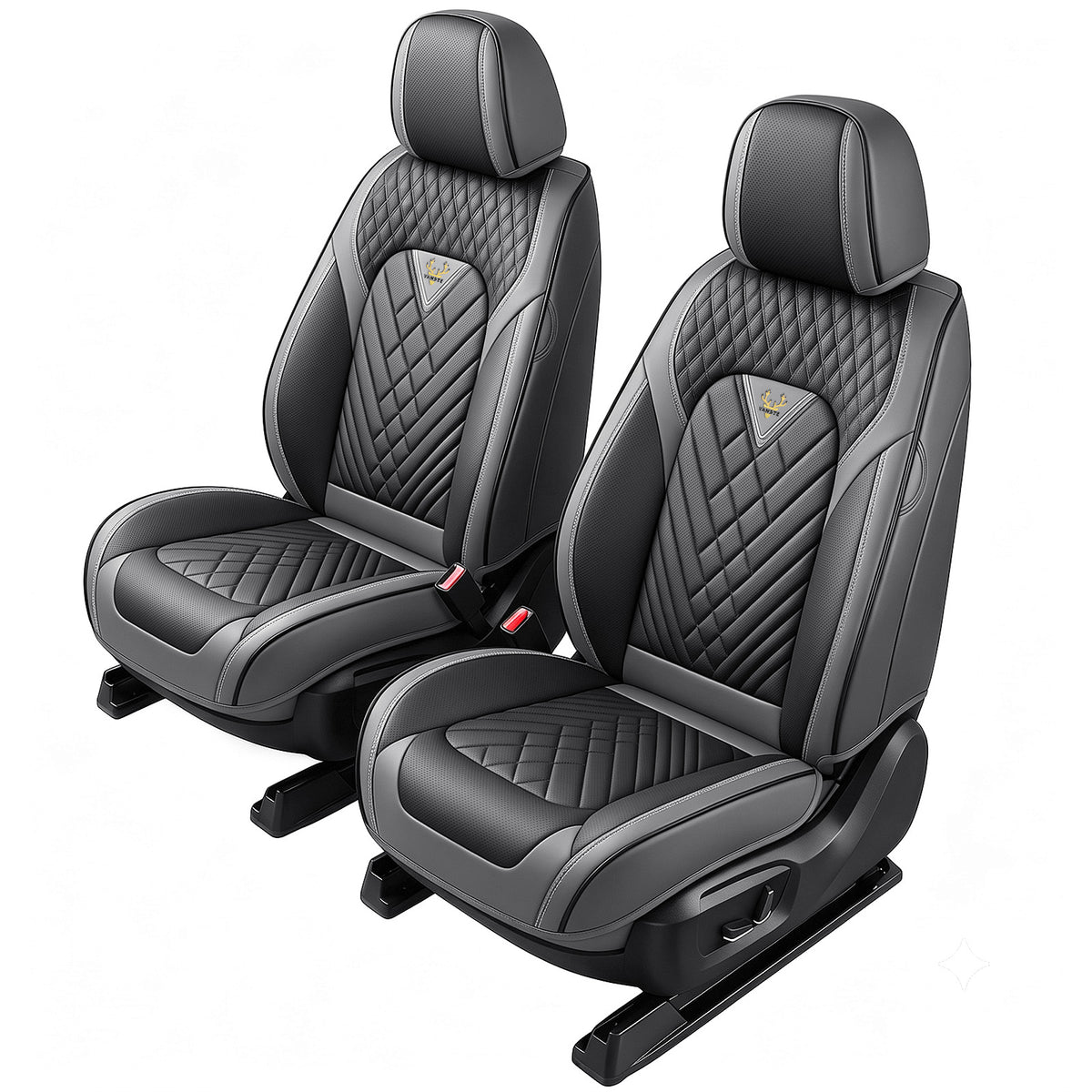 SITCOVER Universal Car Seat Covers - Series 45, 2-Seat, Gray/Black