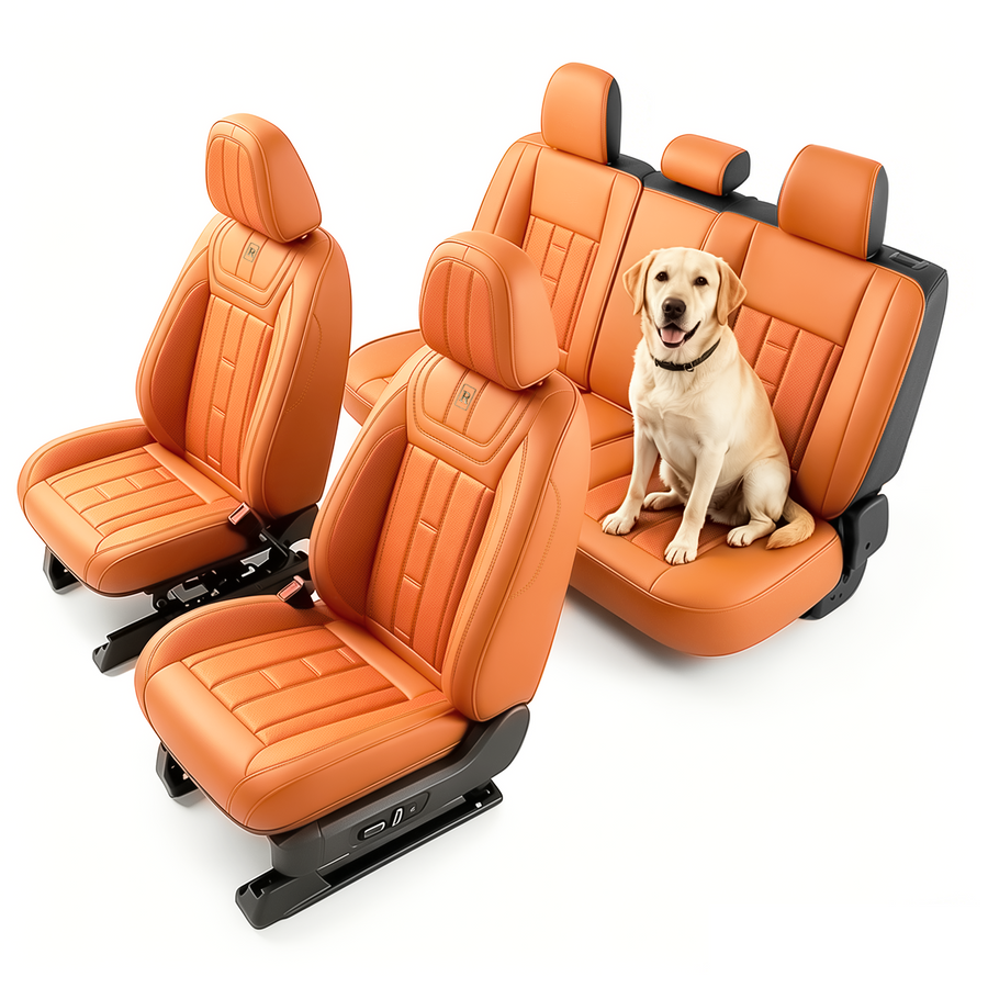 SITCOVER Universal Car Seat Covers - Series 63, 5-Seat, Orange