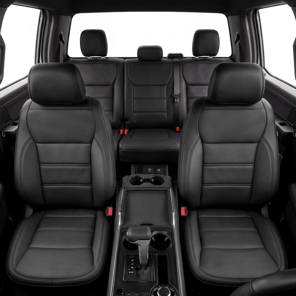 SITCOVER Seat Covers for Ford F-150 Base Trim Without Armrest 2021-2026, 5-Seat, Black