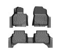 SITCOVER TPV Carbon-Texture Floor Mats - Mazda CX-5 2017-2024 Without Large Right-Rear Seatbelt Trim With Sill Coverage