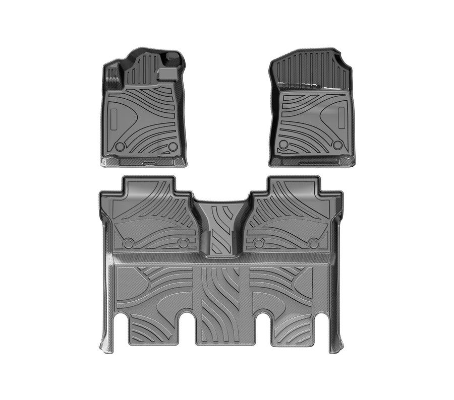 SITCOVER TPV Carbon-Texture Floor Mats - Toyota Tundra 2015-2020 4-Door LHD Extended